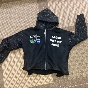 Bedazzled Lightweight Graphic Design Hoodie